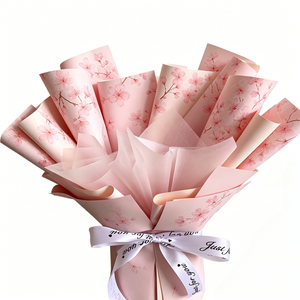 Papel de Envolver Flores con Logotipo Personalizado, Impermeable, Estilo Coreano, Materiales de Embalaje para Regalos, Venta al por Mayor para Floristas - Product Image 1