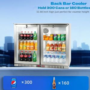 ตู้แช่เครื่องดื่มแบบติดตั้งภายนอก Nueleand NE-200CS ประตูกระจกสองบาน ความจุ 200 ลิตร ควบคุมด้วยระบบดิจิตอล เสียงเบา - Product Image 2