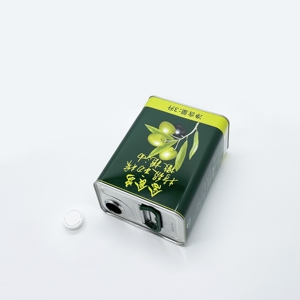 Lata Rectangular Vacía de Hojalata para Alimentos de 3 Litros para Aceite de Oliva con Tapa de Plástico - Product Image 3