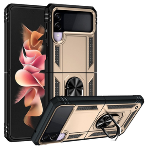 Luxury Armor Design Shockproof TPU+PC Waterproof Camera Cover Protection Case for Samsung Z <strong>Flip</strong> 6/5/4/3 Magnetic Ring - Product Image 1
