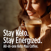 Capsules de café Keurig personnalisables OEM à marque privée, sans sucre, faibles en glucides, torréfaction foncée, Keto Max MCT Butter Coffee, dosettes K Cup