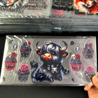 Transferencias UV DTF Personalizadas para Envolver Vasos de 16oz, Calcomanías Lavables e Impermeables para Manualidades, Regalos y Artículos de Bebida