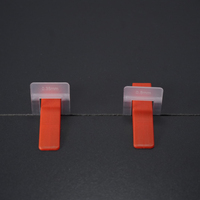 Système de nivellement de carrelage réutilisable ERJIN, conception solide en PP, insert de base de 0,5 mm, espace gauche, type cale, pince pour appartement facile
