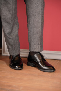 <span class=keywords><strong>Scarpe</strong></span> Derby da <span class=keywords><strong>Uomo</strong></span> con Punta Rinforzata, Aumento di Altezza Nascosto di 2 cm, in Vera Pelle, Eleganti Formali con Lacci per Matrimoni e Ufficio - Product Image 6