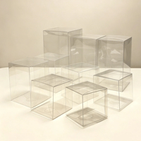 Boîte en plastique transparente carrée personnalisée, PET PVC, impression offset UV, sérigraphie, logo OEM/ODM pour emballage cadeau et artisanat