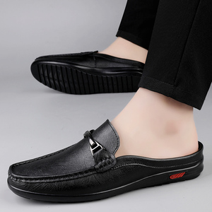 <span class=keywords><strong>Mules</strong></span> pour hommes sabots Penny mocassins chaussures plates Gommino sandales à enfiler pantoufles à enfiler pantoufles à enfiler en cuir à bout fermé - Product Image 6