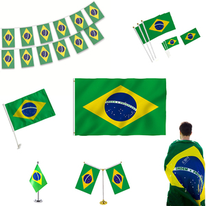 Venta al por Mayor de Productos para Fanáticos del Fútbol Brasileño, Logotipo Personalizado, Recuerdos para Fanáticos del Fútbol Brasileño, Camiseta de Fútbol Brasileña, Bandera - Product Image 3