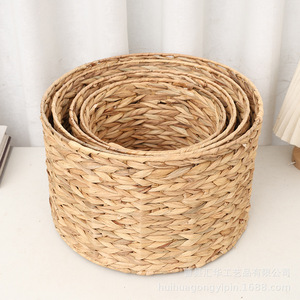 Customized gourd grass <b>storage</b> <b>baskets</b>, cross-border dropshipping, handmade woven <b>baskets</b>, household desktop organizers. - Product Image 3