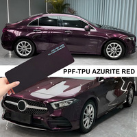 Película Protectora de Lujo XTFF TPU AZURITE RED de 7.5mil, Rollo de 1.52*15M, Resistente a Arañazos, Auto-Reparable, Protección UV, Brillante, con Cambio de Color