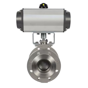 Vanne à boisseau sphérique pneumatique à bride en V OEM VQ647H Miston, régulation et coupure - Product Image 3