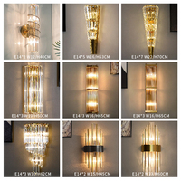 Applique murale en cristal de luxe, luminaire mural, applique de chevet, applique nordique, LED moderne, hôtel, maison, salon, lampes murales