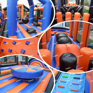 Parc <span class=keywords><strong>gonflable</strong></span> personnalisé avec parcours d'obstacles, jeu interactif boule de démolition, aire de jeux pour adultes et enfants, pour événements et <span class=keywords><strong>location</strong></span> commerciale - Product Image 6