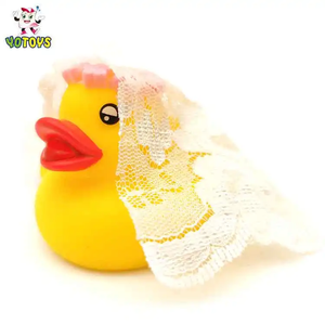 Vui bóp biểu tượng tùy chỉnh in nổi đám cưới cao su vịt - Product Image 4