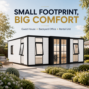 Casa Contenedor Modular Moderna de 20 Pies, Expandible, Impermeable, Prefabricada, Tipo Cabaña, Almacén, Vivienda Pequeña Contemporánea de Nueva Generación - Product Image 1