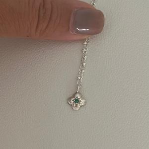 Collar con Flor de Rosa de Circonio Giratorio para Mujer, Cadena de Clavícula de Plata Pura S925, Estilo de Lujo de Alta Gama de Moda - Product Image 3