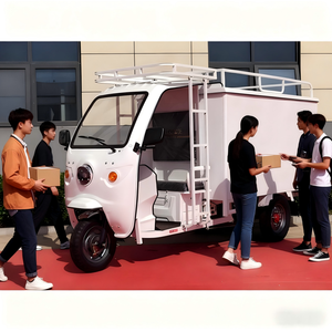 รถครึ่งตู้ครึ่งเปิดเคลื่อนที่ได้ สามล้อ ตุ๊กตุ๊กย้อนกลับได้ รถสามล้อเครื่องยนต์ บรรทุกผู้โดยสารและสินค้า ความเร็ว 50-70 กม./ชม. สำหรับใช้งานต่างประเทศ - Product Image 2