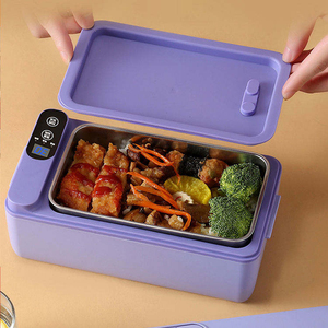 Boîte à lunch électrique rechargeable portable 1L en acier inoxydable, chauffe-aliments USB, bento chauffant pour le bureau et les voyages - Product Image 1