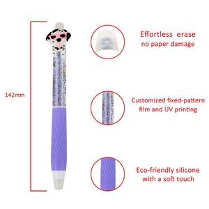 O & Q menyesuaikan Logo pulpen Gel dapat dihapus anjing lucu kartun gaya HEWAN Biru kantor sekolah menggunakan pabrik langsung alat tulis grosir - Product Image 3