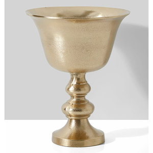 Urnes à fleurs antiques dorées pour centres de table et décoration de mariage Prix bon marché Urnes sur piédestal Jardinière à fleurs - Product Image 1