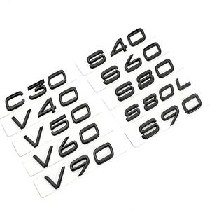 Emblème 3D ABS pour hayon arrière, lettres de plaque signalétique pour <span class=keywords><strong>Volvo</strong></span> C30 V40 S60 S80L - Product Image 4