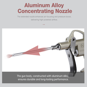 <span class=keywords><strong>Pistolet</strong></span> à <span class=keywords><strong>air</strong></span> pneumatique en métal série SNS DG-10, comprimé, avec deux buses interchangeables, outils pneumatiques - Product Image 2