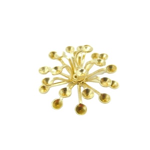 Estambres y centros de flor de cobre hechos a mano de tres capas para fabricación de joyas, venta al por mayor, personalizables de fábrica - Product Image 2