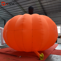 Arche gonflable commerciale en forme de tête de citrouille d'Halloween, couleurs et logo personnalisables, résistante aux intempéries, pour promotion de festivals et fêtes