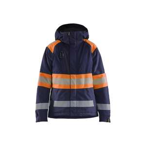 BLAKLADER-Chaqueta de invierno Hi-Vis para mujer de 447019778953S Azul marino/Naranja-EAN 7330509849552 ROPA DE TRABAJO DE LA HI-VIS - Product Image 1