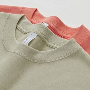 300gsm Thick Fabric High Quality Plain Men's Heavy Weight <b>T</b> Shirt Regular Fit Custom Silk Screen Printed Unisex 100% Cotton - Product Image 4