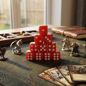 Juego de Dados Acrílicos de 12 mm, Dados de 6 Caras con Esquinas Redondeadas para Juegos - Product Image 2