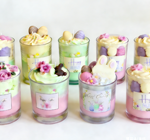 LANJO Wholesale Easter Themed Scented <b>Candles</b> Handmade Soy Wax Jar <b>Candles</b> <b>Long</b>-<b>Lasting</b> <b>Candles</b> for Holiday Home Party Decor - Product Image 4