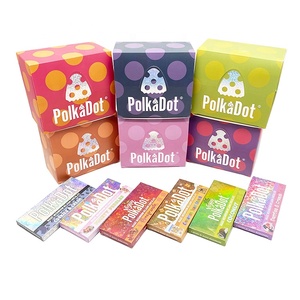 Custom New Arrival Polka Dot Folded Chocolate Bar Packaging Box For Chocolate