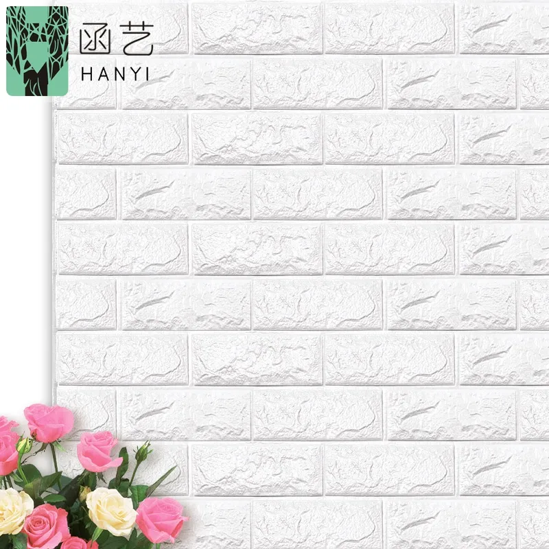 Home Decor 3D Brick Wall Stickers Murals Decal Removable Mural Sticker Wallpaper for Living Room Bedroom