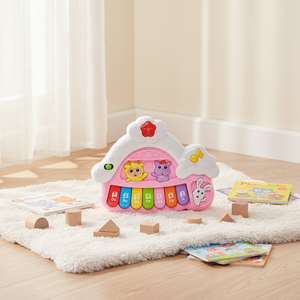 Piano eléctrico de 7 teclas con dibujos animados para niños, Juguete <span class=keywords><strong>musical</strong></span> para niños - Product Image 3