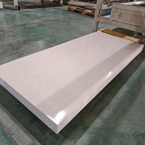 装飾のための白い光沢のある<span class=keywords><strong>PVC</strong></span>壁パネルUV大理石シート卸売 - Product Image 4