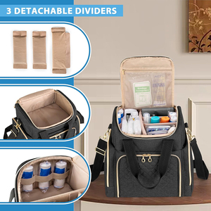 Bolsa de Almacenamiento de Medicamentos Ligera e Impermeable para Uso Médico en Verano, con Múltiples Secciones de Almacenamiento y 2 Estuches Extraíbles Grandes - Product Image 1