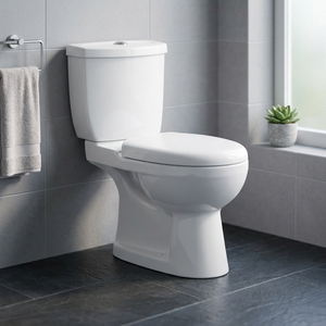สุขภัณฑ์ราคาถูก ลดราคาพิเศษ โถสุขภัณฑ์แบบ Washdown ทรงสี่เหลี่ยม ระบบ Dual-Flush พร้อมถังเก็บน้ำแบบฝังพื้น ติดตั้งบนพื้น โถสุขภัณฑ์สองช่อง - Product Image 3