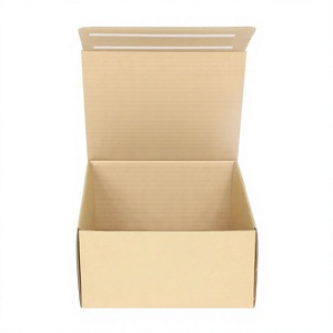 Boîte postale personnalisée à bande adhésive marron, refermable, pour e-commerce, expédition, envoi de cadeaux, sans ruban adhésif, montage facile - Product Image 1