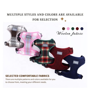 Harnais réglable élégant et léger en tweed pour chien Harnais à carreaux Macleod anti-traction Ecosse Tartan <span class=keywords><strong>Plaid</strong></span> pour chien - Product Image 4