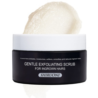 Gommage exfoliant et lissant à l'huile d'arbre à thé à l'huile de pépins de raisin pour poils incarnés
