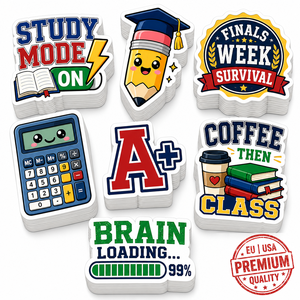 Individuelles <span class=keywords><strong>Logo</strong></span>, gestanzte, langlebige, wasserdichte, ölbeständige Aufkleber für Studienmotivation, Studenten-Kunstwerke, bedruckte Klebeetiketten, Schaufenster-Aufkleber - Product Image 5