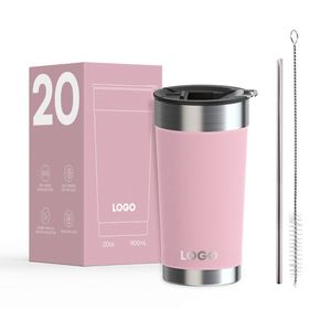 Vaso Térmico de Acero Inoxidable de Doble Pared de 16oz/20oz, Aislamiento al Vacío, Recubrimiento en Polvo, Antiderrames, 24-36 Horas, para Deportes - Product Image 1