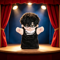 Marionnette à main personnalisée en peluche, poupée anime, jouet doux, conception personnalisée, fabricant OEM ODM, vente en gros