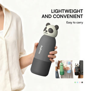 Borraccia Termica in Acciaio Inox 17oz, Isolamento 12-24 Ore, Coperchio a Forma di Animale Personalizzabile, Ecologica, per Bere Direttamente, per Bambini - Product Image 5