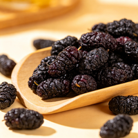 Baies de mûrier séchées de qualité alimentaire, matière première aromatique fruitée pour mélange de boissons, desserts et cosmétiques quotidiens, additif de couleur naturelle