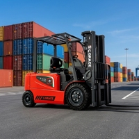 Chariot élévateur électrique compact à batterie lithium fabriqué en Chine, 1,5 tonne, 2 tonnes, 3 tonnes, avec prix compétitif