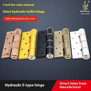 Charnière hydraulique silencieuse de type E en aluminium au design moderne amortissement de porte invisible charnière tampon à fermeture automatique - Product Image 2