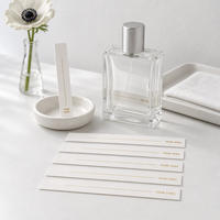 Bandes de test de parfum, papier test de fragrance, bandes de test de parfum personnalisées, estampage à chaud, faible MOQ, commande en gros, direct usine