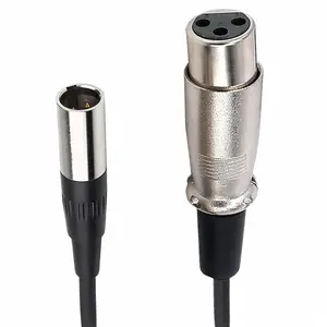 Mini xlr 3 pinli konnektör mikrofon kablosu ses xlr kablo
