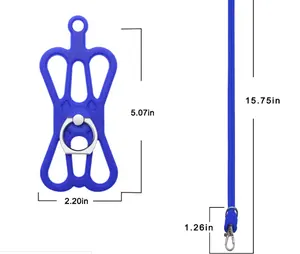 2023 silikon telepon seluler pemegang tali penutup leher kalung Sling untuk telepon pintar aksesori ponsel